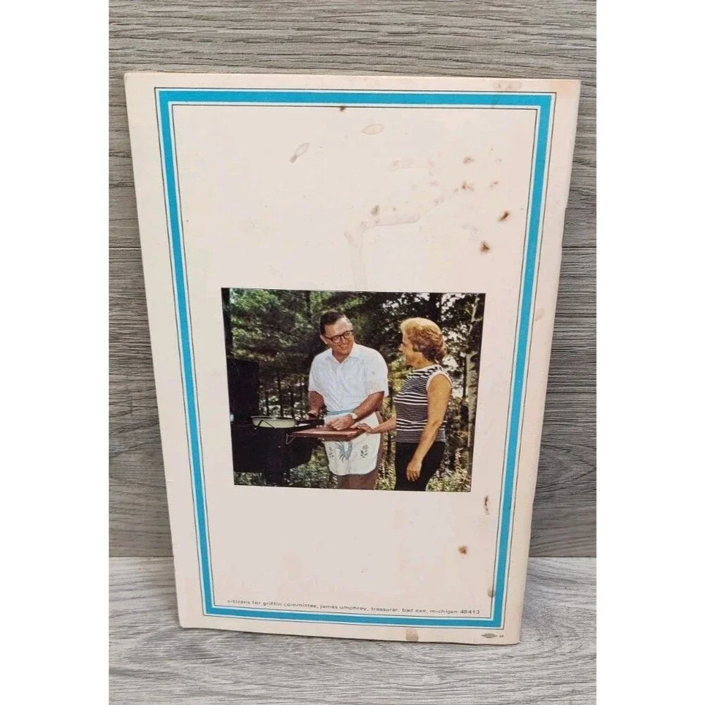 Marge Griffin's Family Cookbook, Senator Bob Griffin Michigan c1970s - Recipes
